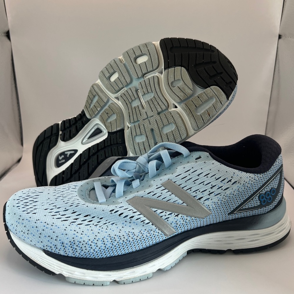 New Balance Womens 880V9 W880AB9 Powder/Navy Running Shoes Sneakers Size 8.5